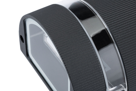 Fasádní nástěnné svítidlo dvojité HANA Round LED 2x GU10 Hliník černá IP54