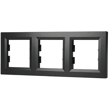 3násobný horizontální rám pro Triple Asphora Socket. Antracit