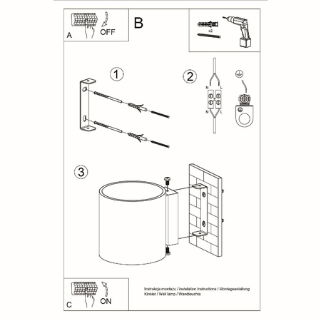 Nástěnné svítidlo ORBIS G9 trubka nahoře/dole Skandinávské dřevěné svítidlo SOLLUX