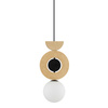 Závěsné stropní svítidlo G9 Black Wood Scandinavian DROPS WOOD B 11174 Nowodvorski