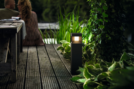 Venkovní LED zahradní svítidlo PARTERRE myGarden 8W 2700K IP44 Tyč 40cm Černá PHILIPS