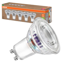 5x LED PAR16 Reflektor GU10 2W = 50W 360lm 2700K Teplá 36° 180lm/W ENERGETICKÁ ÚSPORNOST Osram