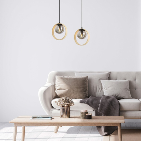 E14 Hnědé moderní stropní závěsné svítidlo Peyton Rabalux