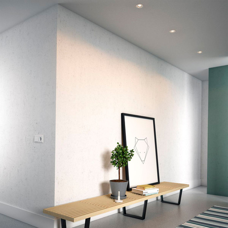 3x Zásuvné halogenové svítidlo ENNEPER GU10 Round Movable White PHILIPS