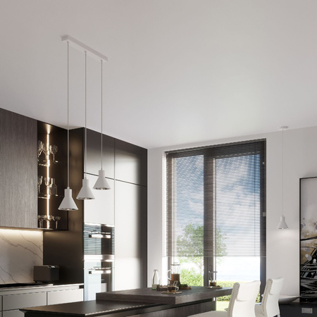 LED stropní závěsné svítidlo TAZILA GU10 ES111 Overhang White SOLLUX