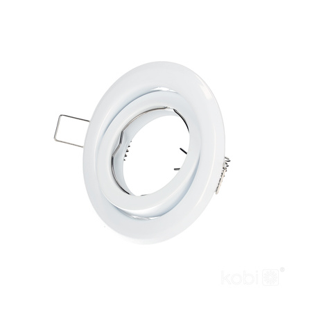 Halogenové zapuštěné bodové svítidlo GU10 pro zapuštěnou montáž bílé kulaté Kobi