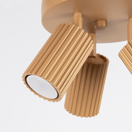 Stropní svítidlo Plafond Tuba Spot 3x GU10 Gold Carbon Deep Space SL.1563 Sollux