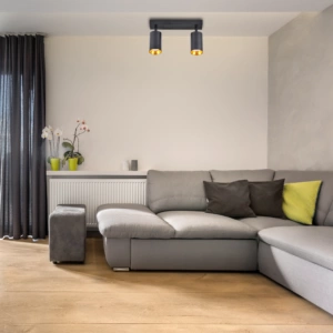 Pásové svítidlo Stropní a nástěnné LED svítidlo 2 x GU10 MARIBEL Black GOLDLUX (Polux)