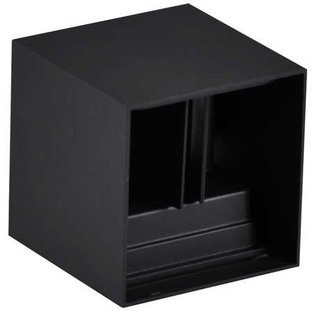 LED fasádní nástěnné svítidlo Black G9 venkovní svítidlo nahoře/dole s nastavitelným úhlem svícení KIOTO GOLDLUX (Polux) + LED žárovka G9 5W 6500K Cold Lumiled