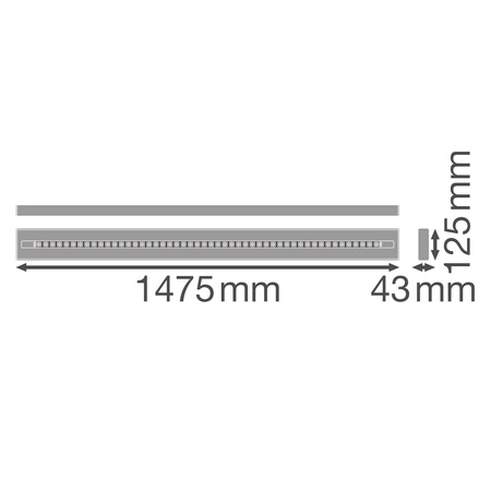 Ledvance Lineární světelný pás 69W 7100lm 4000K Neutrální bílá lineární lampa Ledvance