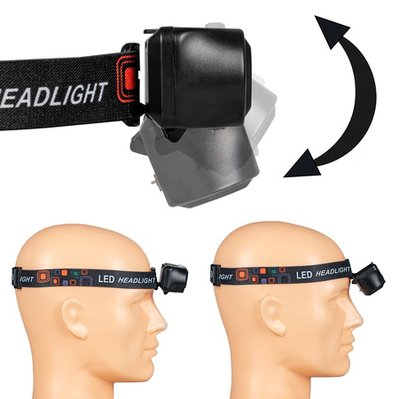 Dobíjecí čelovka XPE + COB VA0115 Vayox