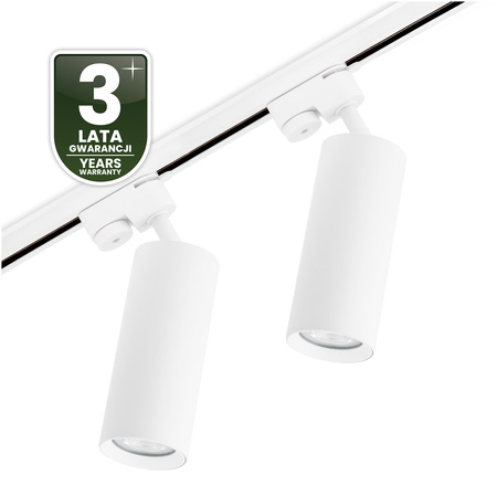 Osvětlovací lišta 1m + 2x reflektor lištový, GU10 Bílá RITI LUMILED