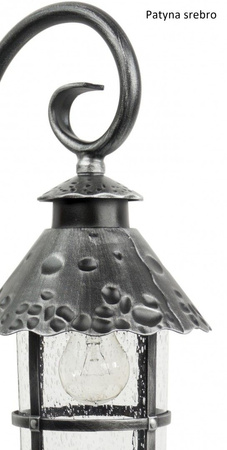 Venkovní stojací zahradní lampa POST Toledo K 4011/1/R E27 54cm Su-Ma