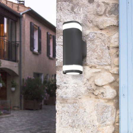 Venkovní nástěnné svítidlo IP54 2x GU10 Grey BRUNO Videx