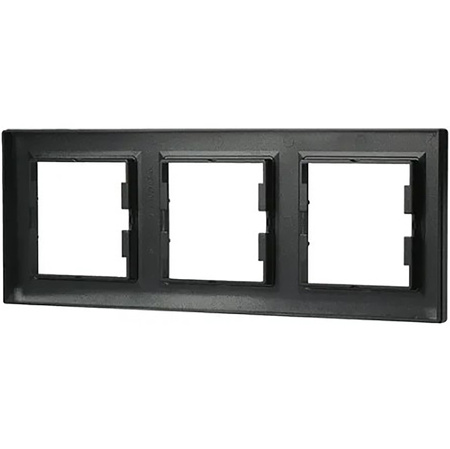 3násobný horizontální rám pro Triple Asphora Socket. Antracit