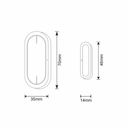 WIFI Senzor otevření dveří a oken Tuya Smart Kontrakon