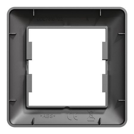 1-násobný horizontální rám pro zásuvku Single Asphora Antracit