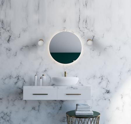 LEDOVÁ KOULE 8126 Nowodvorski Mosaz G9 IP44 Nástěnná lampa Moderní