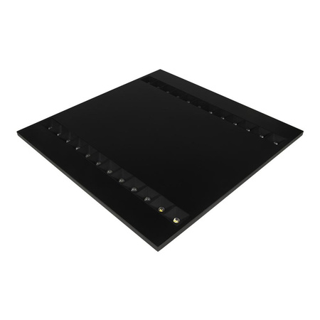 LED panelové stropní světlo 27,5W 4000lm 4000K neutrální stmívatelné Flush Mount černé 60x60cm Louver Ledvance
