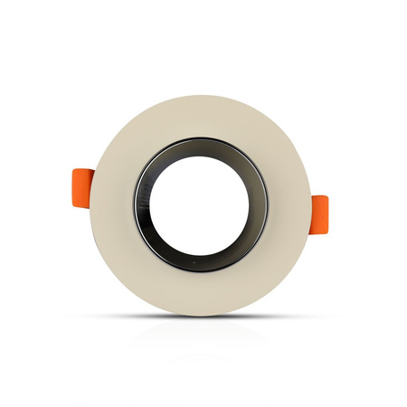 Zapuštěné stropní svítidlo. očko GU10. kulaté. béžové/chromové VT-862 V-TAC - 5letá záruka