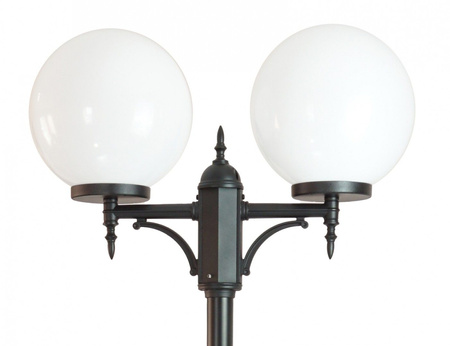 Venkovní zahradní lampa tyč LANTERN E27 Balls Classic OGMWN 2 300 190-290cm černá Su-Ma