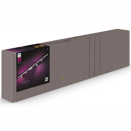 Perifo Lighting Rail Kit 2m + 4x LED reflektor 20,8W CCT RGB Philips HUE Bluetooth White