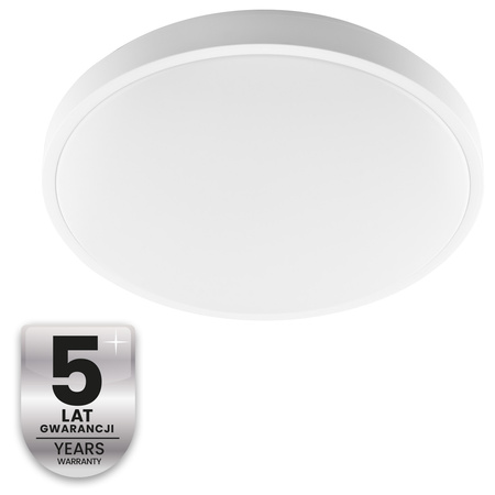 Stropní LED plafon pro povrchovou montáž 36W 4000K CELIS Round IP44 White Ring ALS LUMILED