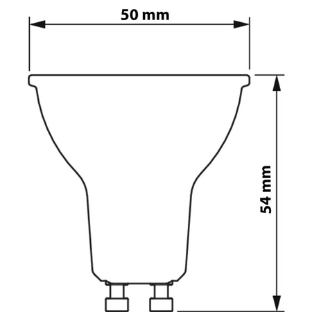 GU10 PAR16 LED žárovka 6.7W = 100W 730lm 4000K Neutrální bila 60° PHILIPS CorePro