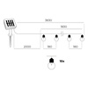Solární venkovní zahradní lampa LED 0,12 W 6000K Cold Black IP44 Starlight Kobi
