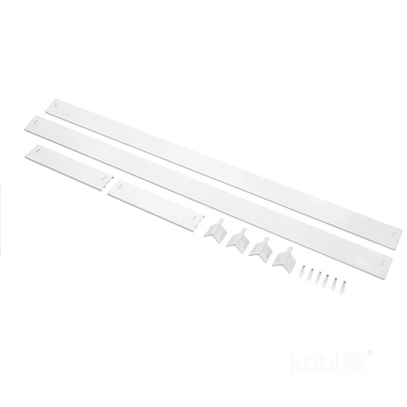 Rámeček pro povrchovou montáž 63 mm pro LED panel 30x120 cm Klik White Kobi