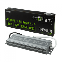 LED napájecí zdroj IP67 150W 12V Premium Ecolight