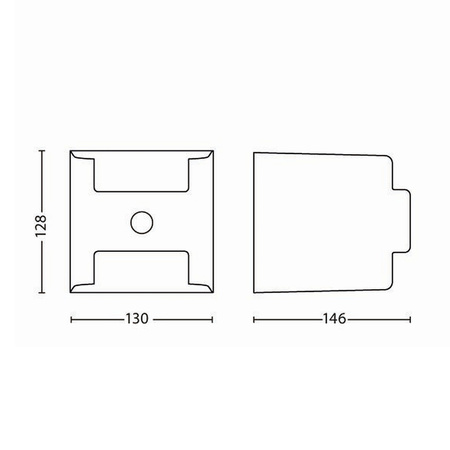 LED zahradní lampa GRASS IR myGarden elevační nástěnná lampa 4.5W 2700K IP44 nahoru-dolů se senzorem pohybu antracit PHILIPS