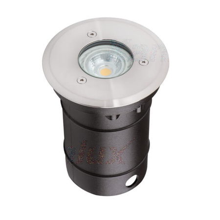 BERG DL GU10 IP67 Kulatá stříbrná zahradní lampa. Kanlux