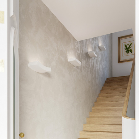 LED nástěnné svítidlo TAUGAN 2xG9 Nástěnné svítidlo Obdélníkové keramické bílé SOLLUX