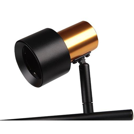 Nástěnná lampa Stropní lampa Bodový reflektor Černé zlato LED Posuvný 3xGU10 35W