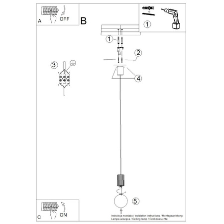 Stropní závěsné svítidlo G9 Round White Modern Matte Halo Sollux