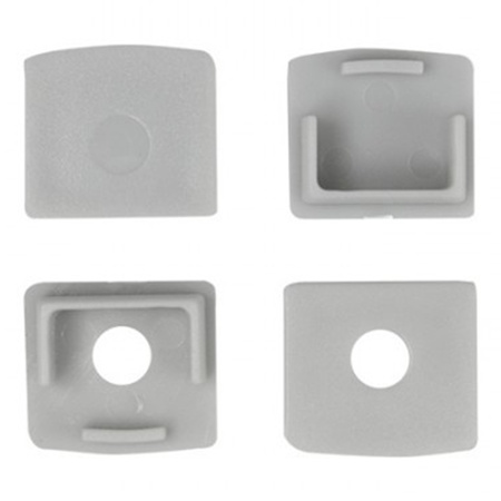 Hliníkový LED profil pro sádrokarton REGIPS dlaždice pod dlažbu eloxovaný 2m s mléčným stínítkem pro LED pásky + koncovky GN Ecolight series