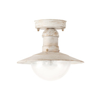 Venkovní LED zahradní stropní svítidlo OSLO E27 IP44 White Antique RABALUX