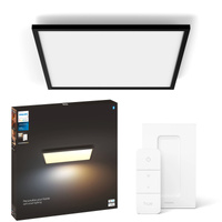 LED panel pro povrchovou montáž Aurelle Black 39W CCT 60cm PHILIPS HUE Bluetooth + stmívač