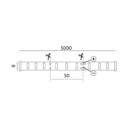 LED pásek 2W žlutý 2835LED 12V 5m Tramo Kobi