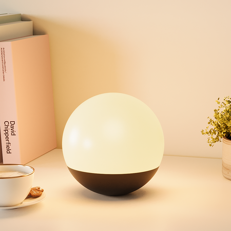 Zahradní stolní lampa LED KULA PAKO 12cm teplá bílá moderní