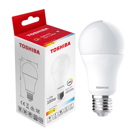 LED žárovka E27 A70 15W = 100W 1521lm 3000K Teplá bílá TOSHIBA