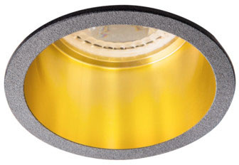 Kruhové halogenové stropní bodové svítidlo LED GU5.3 GU10 Spag Kanlux v černé barvě pod omítku