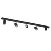 LED GU10 nastavitelné kruhové černé svítidlo Evalo Kanlux Reflector Slat Lamp