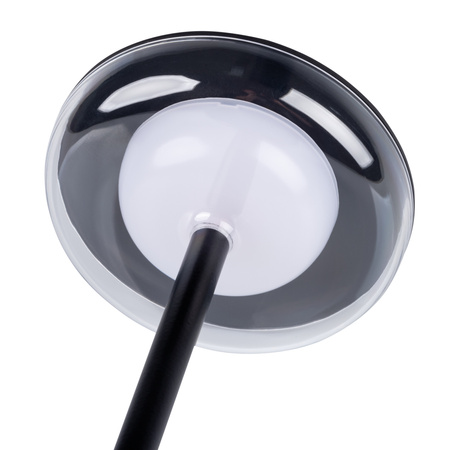 Stolní stolní lampa Školní kancelářská noční lampa Nastavitelná LED 1,7W 140lm 3000K Teplá černá IP44 Dobíjecí Fluxy Kanlux