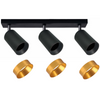Stropní a nástěnné svítidlo LED svítidla 3 x GU10 MARIBEL Black GOLDLUX (Polux)