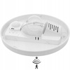 Plafond LED stropní svítidlo se senzorem pohybu Povrchová montáž E27 IP44 Kulaté bílé PIRES KANLUX