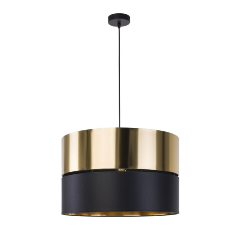 Stropní závěsné svítidlo HILTON Lustr černý a zlatý Moderní E27 4346 TK Lighting