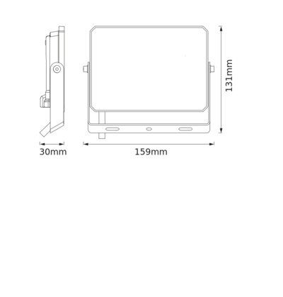 LED reflektor Halogenový venkovní reflektor 50W 3000K 4500lm IP65 FLOODLIGHT LUX OSRAM