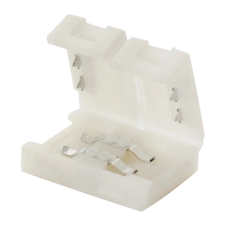 20x LED páskový konektor Clip 2PIN 1,2 cm 12V bílý CONNECTOR Kanlux